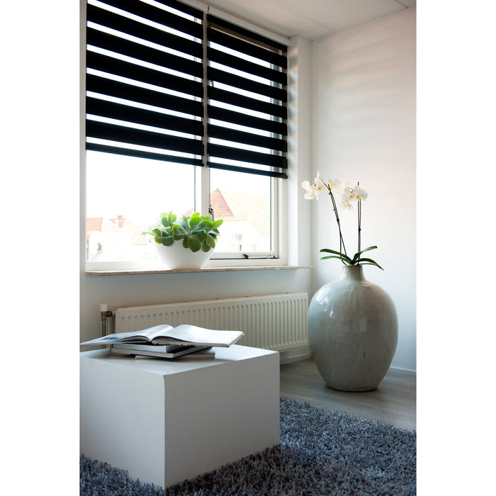 Rollit Noah Duo Rolgordijn Zwart