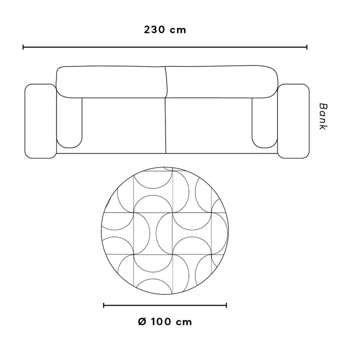 Ferm Living Jute Vloerkleed Ø 100 cm