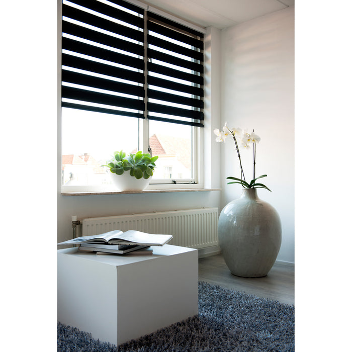 Rollit Noah Duo Rolgordijn Zwart