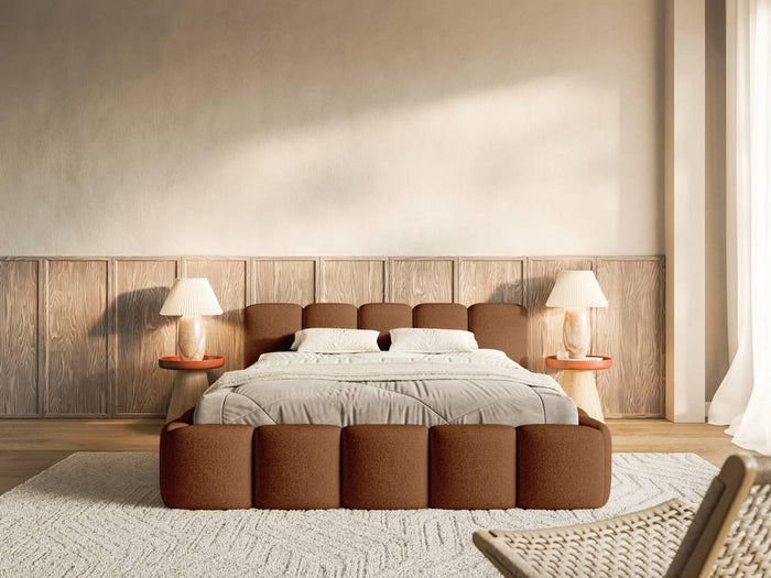 NADUVI Collection Bedframe Chloe laag 140 x 200 cm chenille