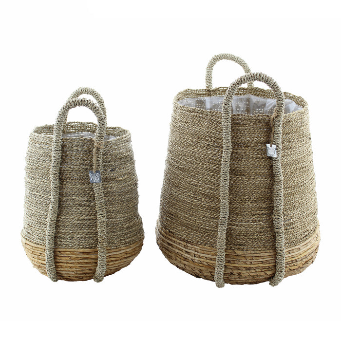 Van der Leeden Abaca Plantenmand Ø 48 cm - Naturel