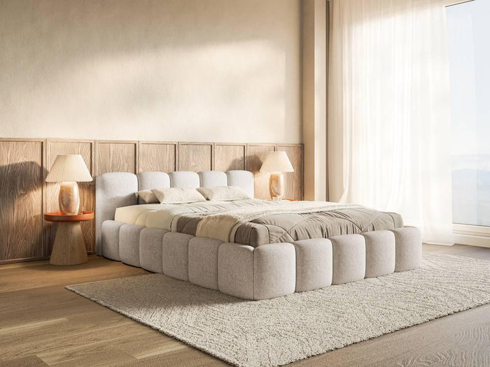 NADUVI Collection Bedframe Chloe laag 140 x 200 cm chenille