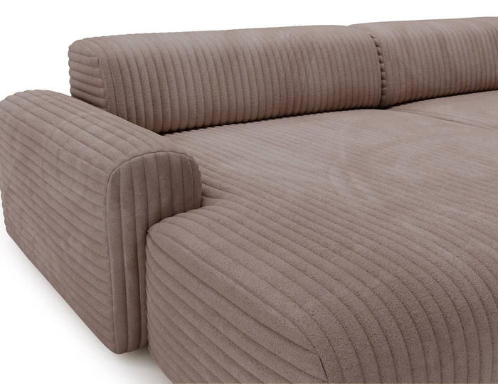 NADUVI Collection Hoekbank Fasole links ribstof