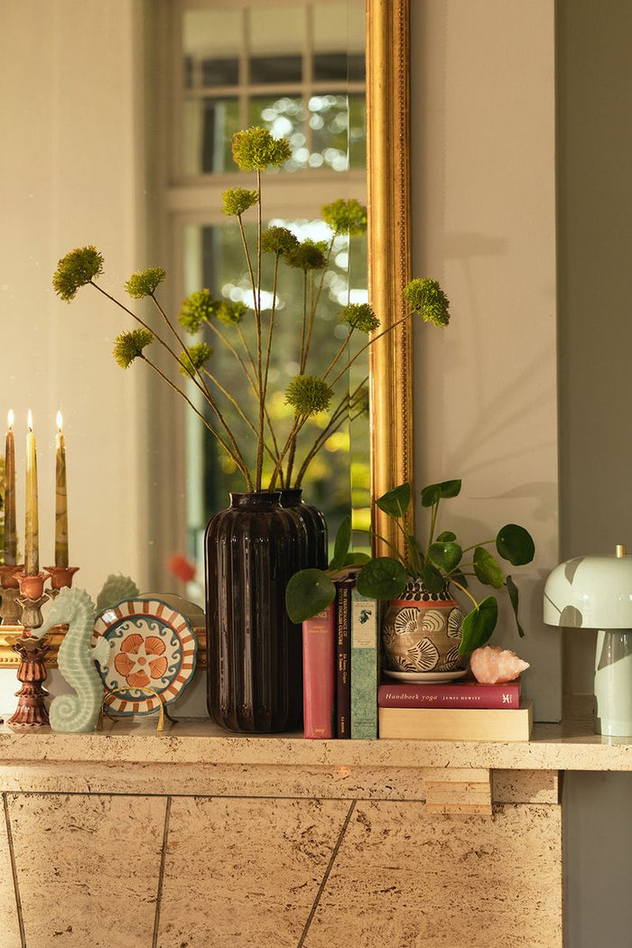 Sissy-Boy Donkerbruine keramieken vaas