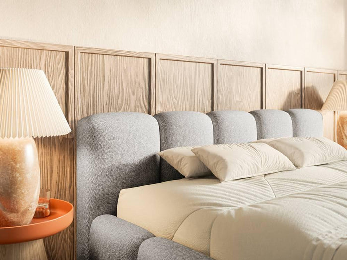 NADUVI Collection Bedframe Chloe laag 140 x 200 cm chenille