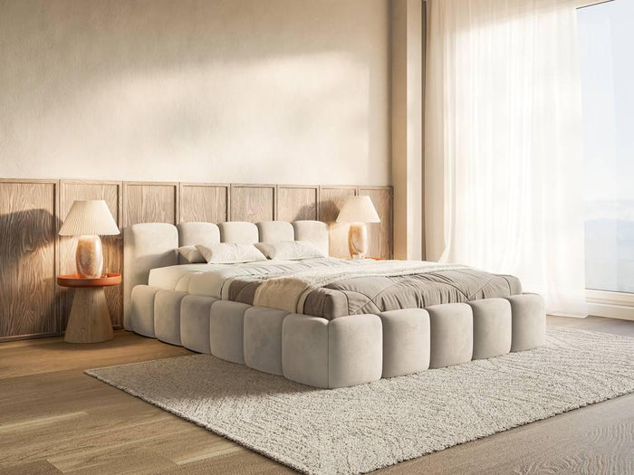 NADUVI Collection Bedframe Chloe laag 140 x 200 cm velvet