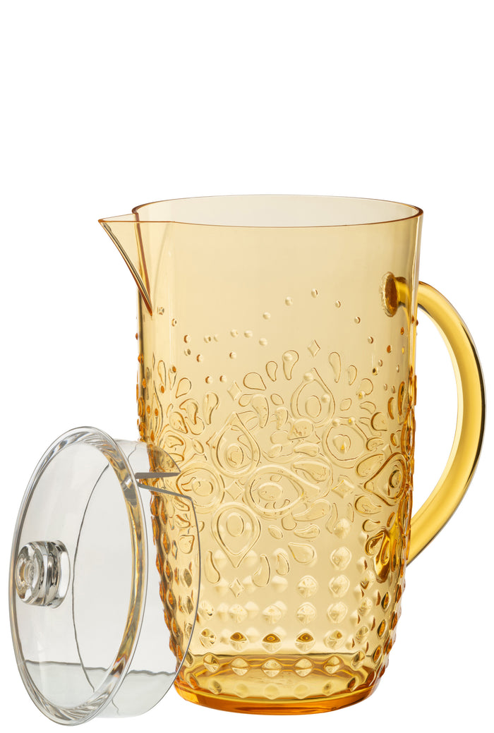 J-Line karaf - kunststof - geel