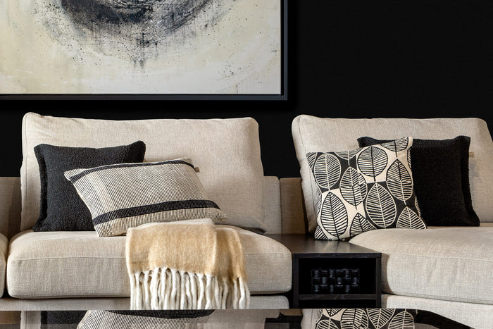 Dutch Decor sierkussen OTIS - 45x45 cm Raven