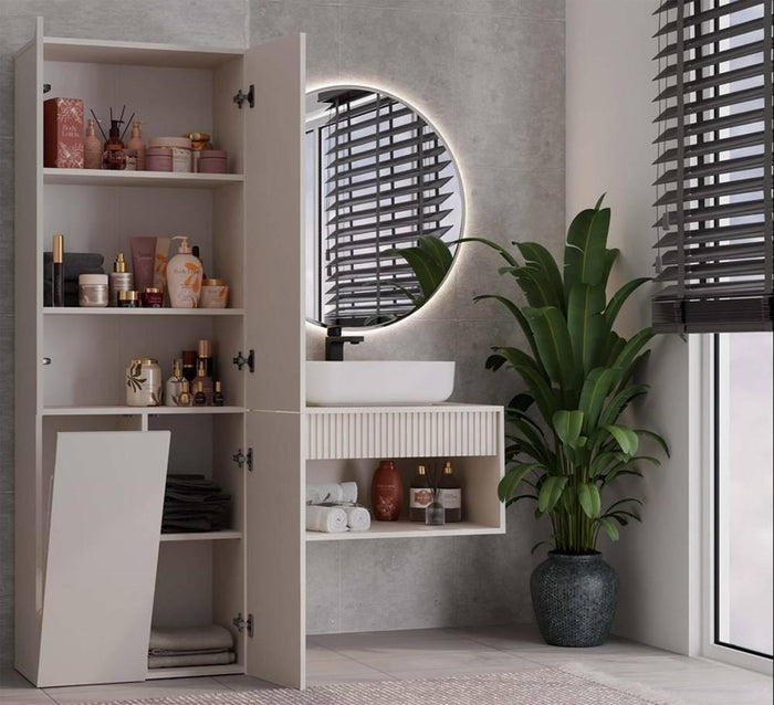 NADUVI Collection Badkamerkast Nolo met wasmand