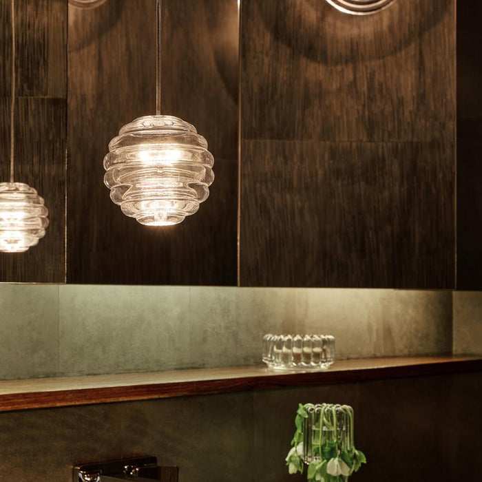 Tom Dixon Press wandlamp LED mini Ø21.5 transparant