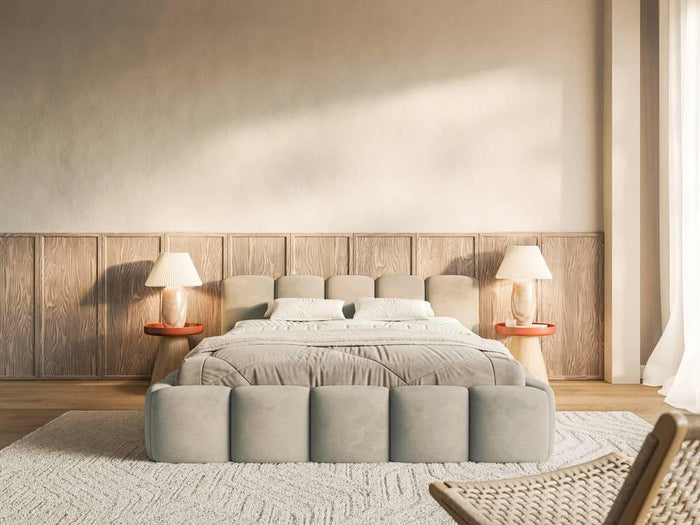 NADUVI Collection Bedframe Chloe laag 180 x 200 cm velvet met