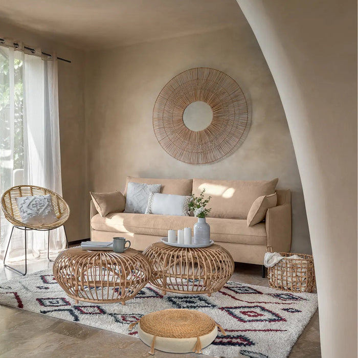 Atmosphera Vloerkussen|zitkussen Rituals - beige - 38x8 cm - rond