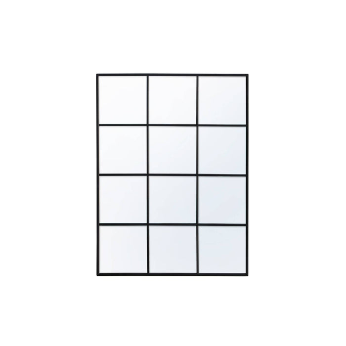 sweeek - Rechthoekige industriële spiegel staal