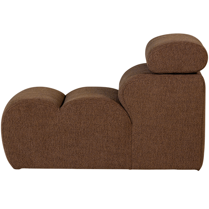 WOOOD Novi 1-Zits Element Bank - Polyester - Mokkabruin - 86x82x113