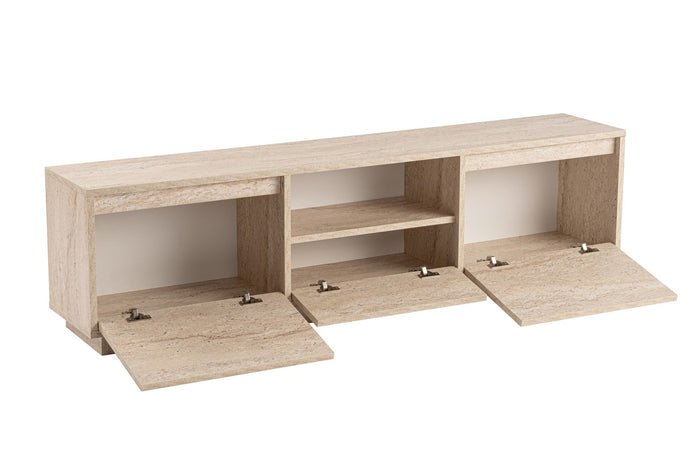 Giga Meubel - Tv-meubel Travertin Hout - 160x30x42cm - Vanguard
