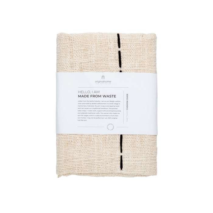 Originalhome Kussenhoes Wit met Zwart Grafisch design (60x40 cm)