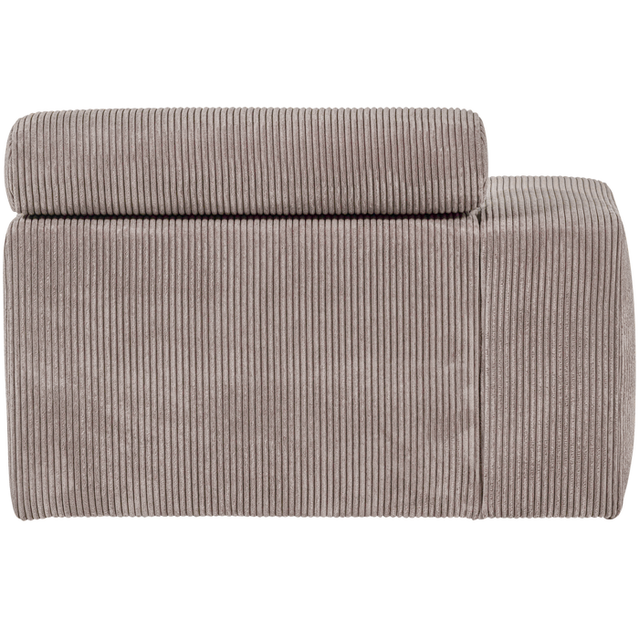 WOOOD Novi Chaise Longue Element Arm Links - Ribstof - Zand