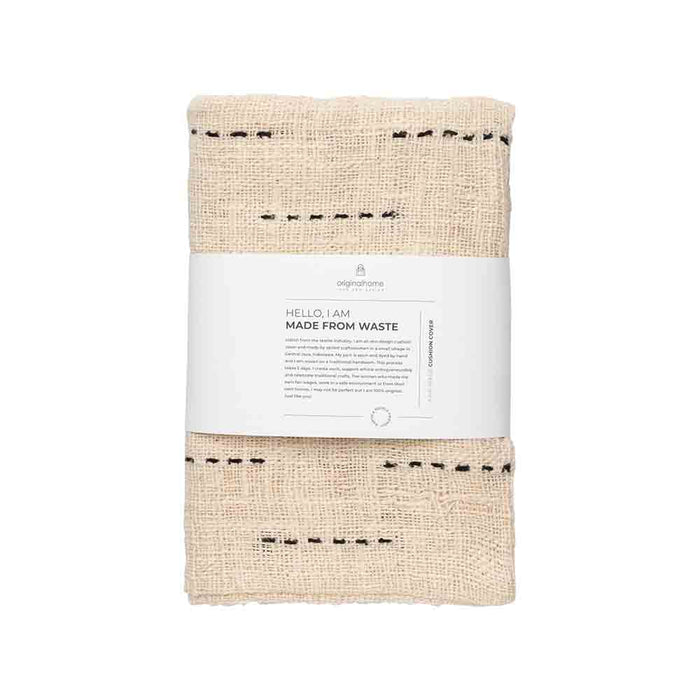 Originalhome Kussenhoes Wit met Zwarte Spikkels (60x40 cm)