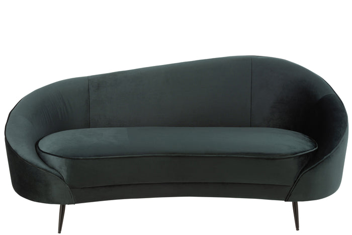 J-Line sofa Elisabeth - textiel|metaal - groen