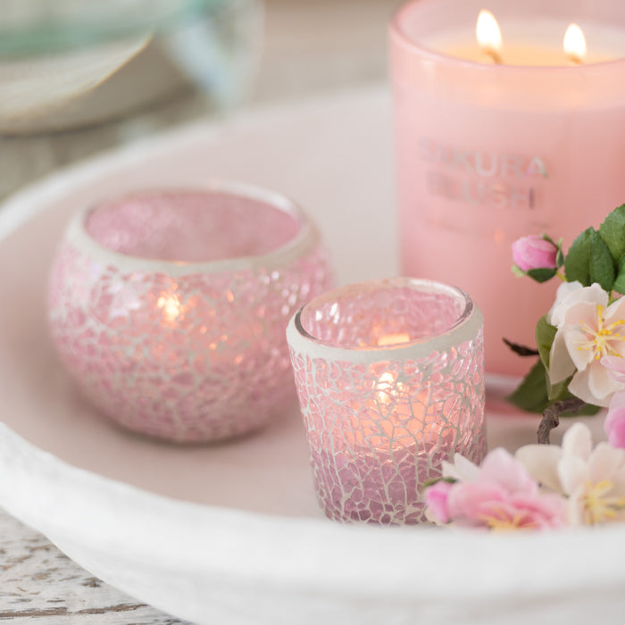 J-Line schaal Chad - papier mache|karton - wit - 3 stuks