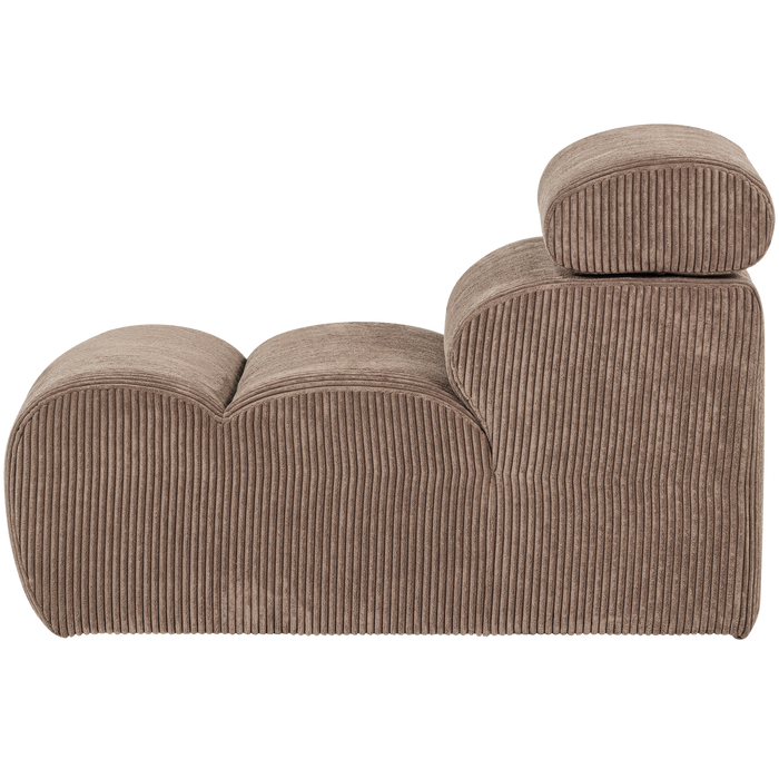 WOOOD Novi 1-Zits Element Bank - Ribstof - Taupe - 86x82x113