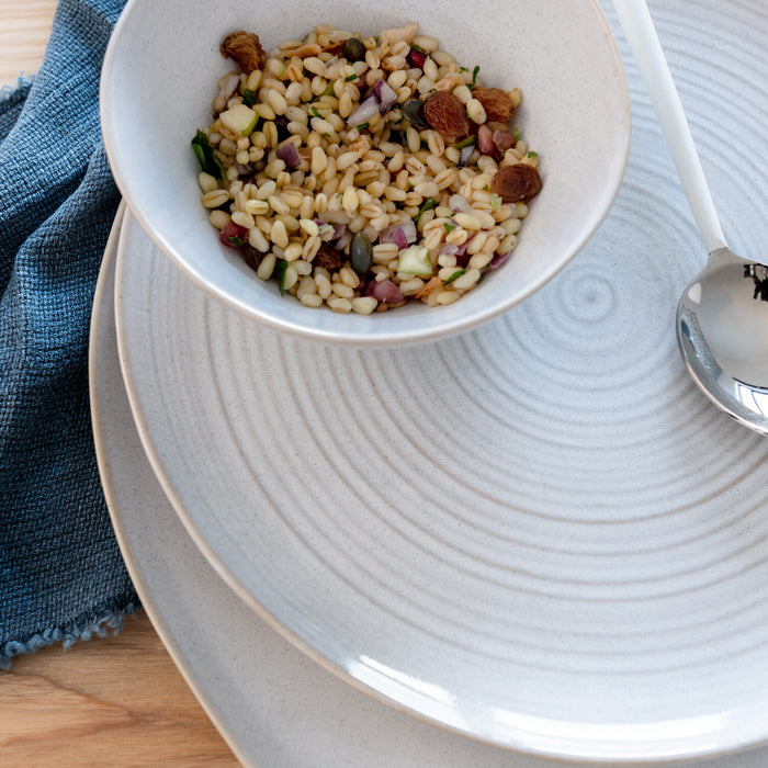 J-Line kom Noa - keramiek - wit - large - 4 stuks