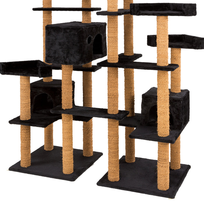 tectake® Krabpaal Mieze - Zwart