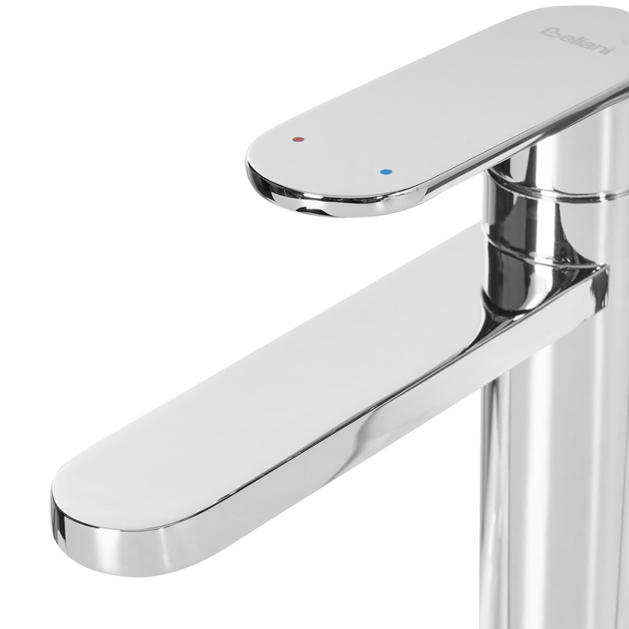 Beliani - COLHUE - Enkele wastafelkraan - Zilver - 30 cm - Messing