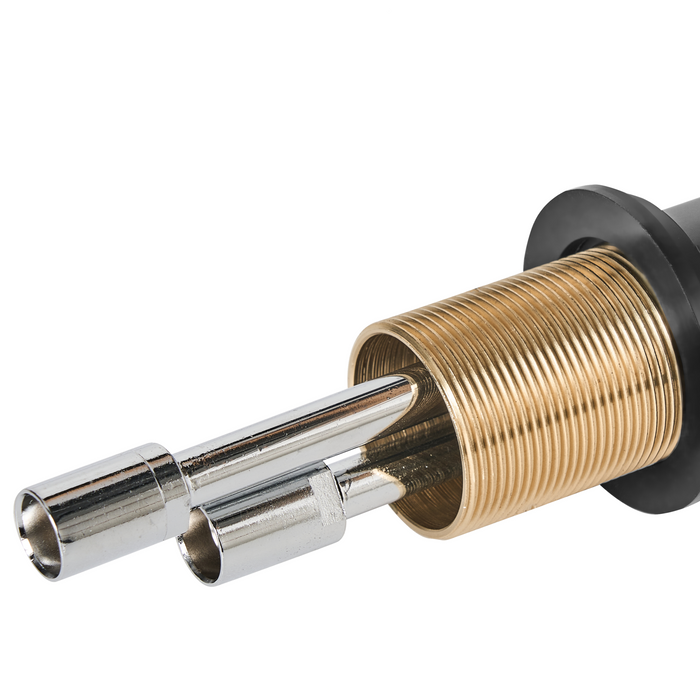 Beliani - CHIMBOTE - Wastafelkraan - Zwart - 28 cm - Messing