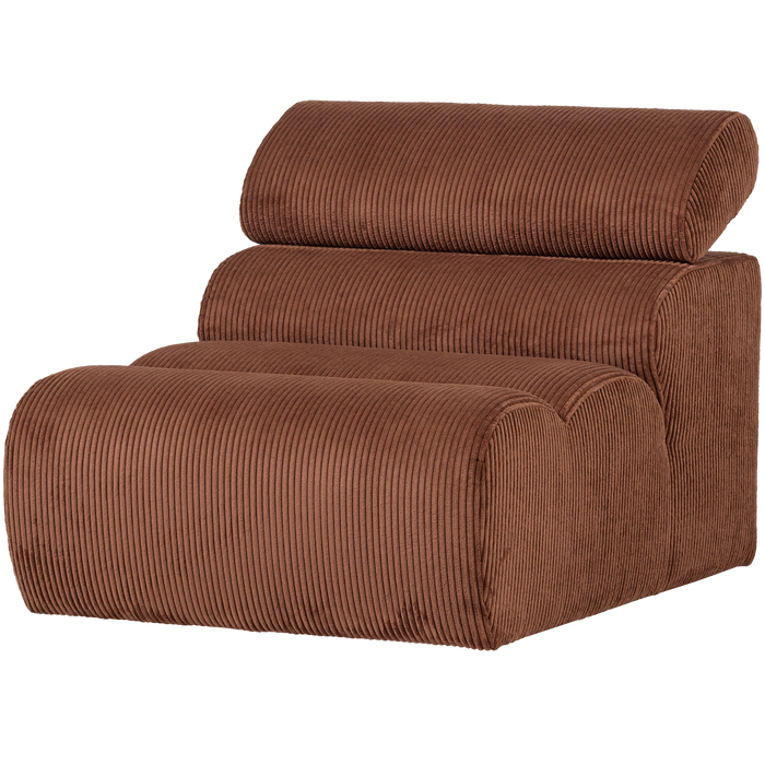 WOOOD Novi 1-Zits Element Bank - Ribstof - Terra - 86x82x113