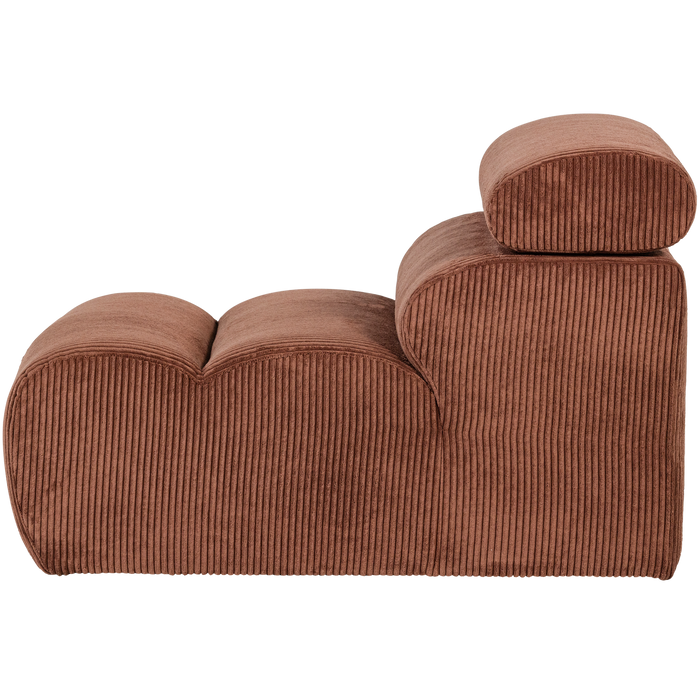 WOOOD Novi 1-Zits Element Bank - Ribstof - Terra - 86x82x113