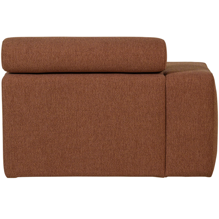 WOOOD Novi Chaise Longue Element Arm Links - Polyester - Terra