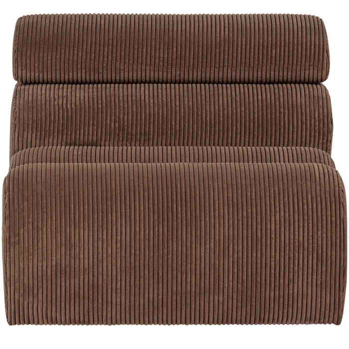 WOOOD Novi 1-Zits Element Bank - Ribstof - Mokkabruin - 86x82x113