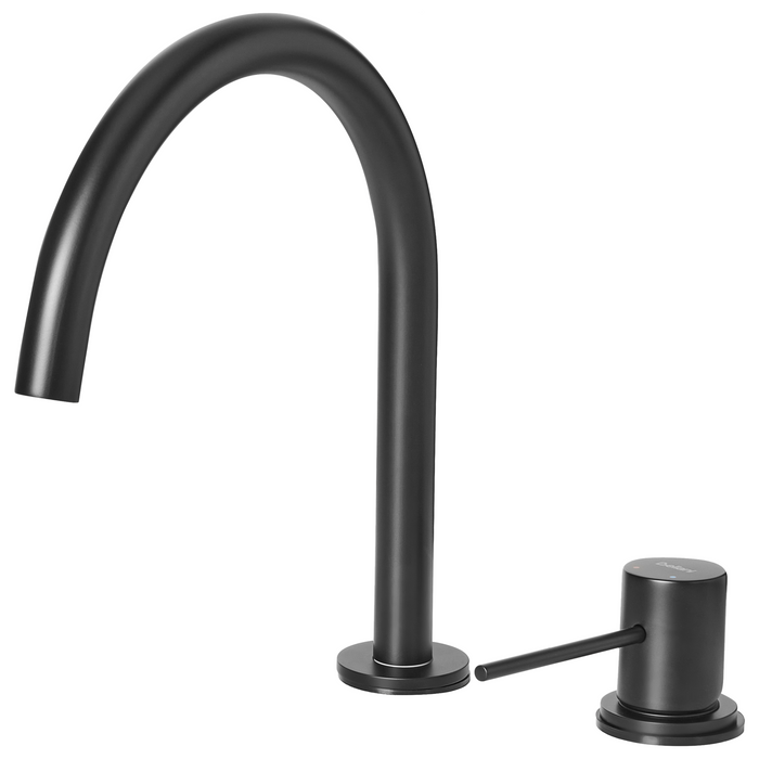 Beliani - COLICO - Wastafelmengkraan - Zwart - Messing