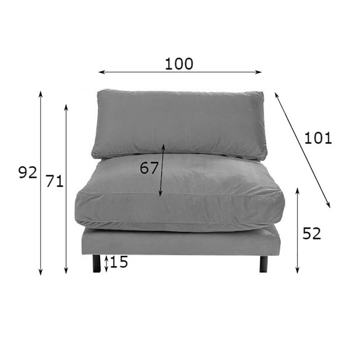 Kare Design Discovery Fauteuil creme