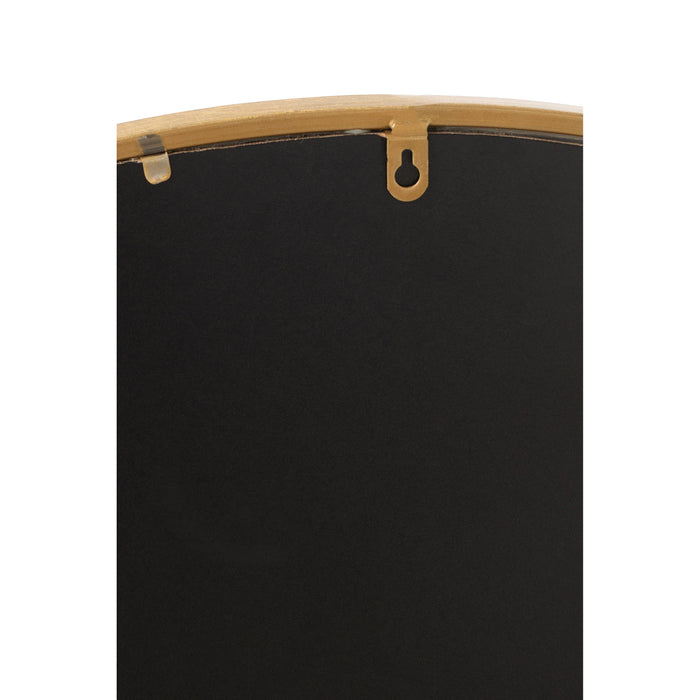 J-Line spiegel Mona Rond - ijzer|glas - goud - large - Ø 80 cm