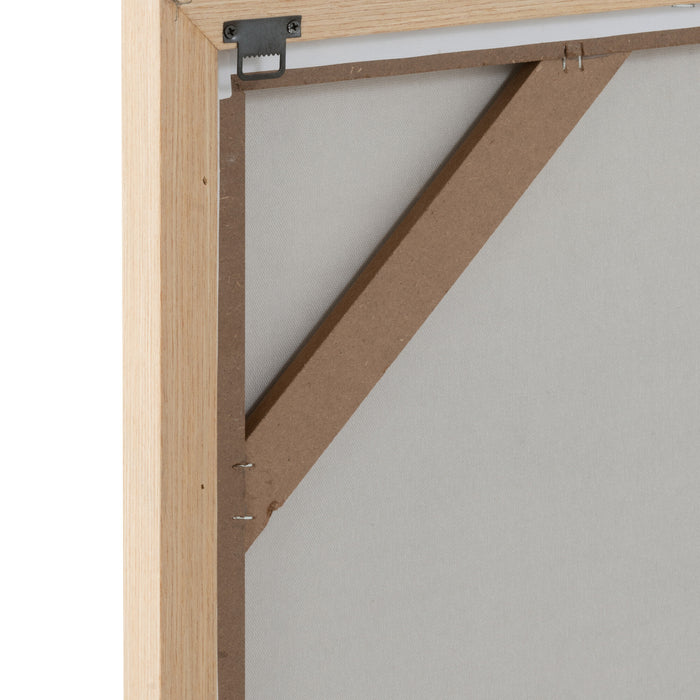 J-Line schilderij Elise - canvas - wit - 2 stuks