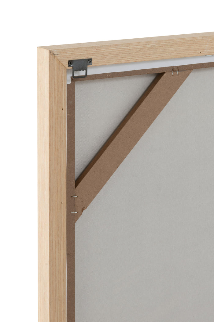 J-Line schilderij Elise - canvas - wit - 2 stuks