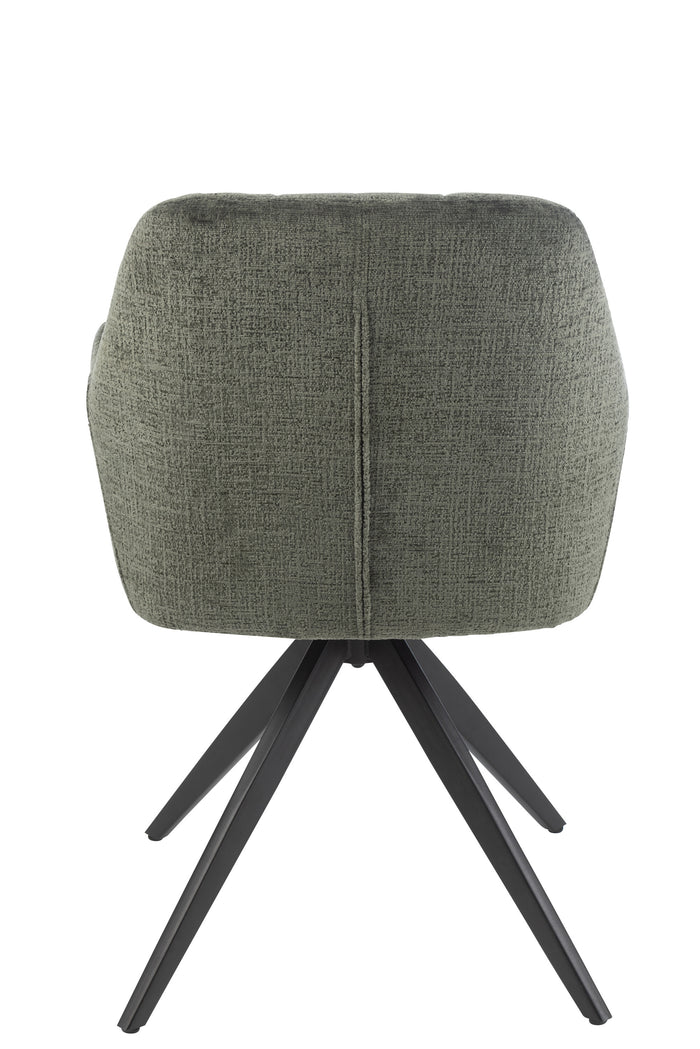 J-Line stoel Louna - ijzer|acryl - groen