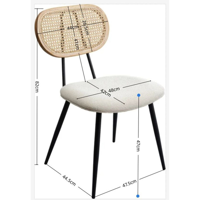 Stoel Rosali creme Kare Design