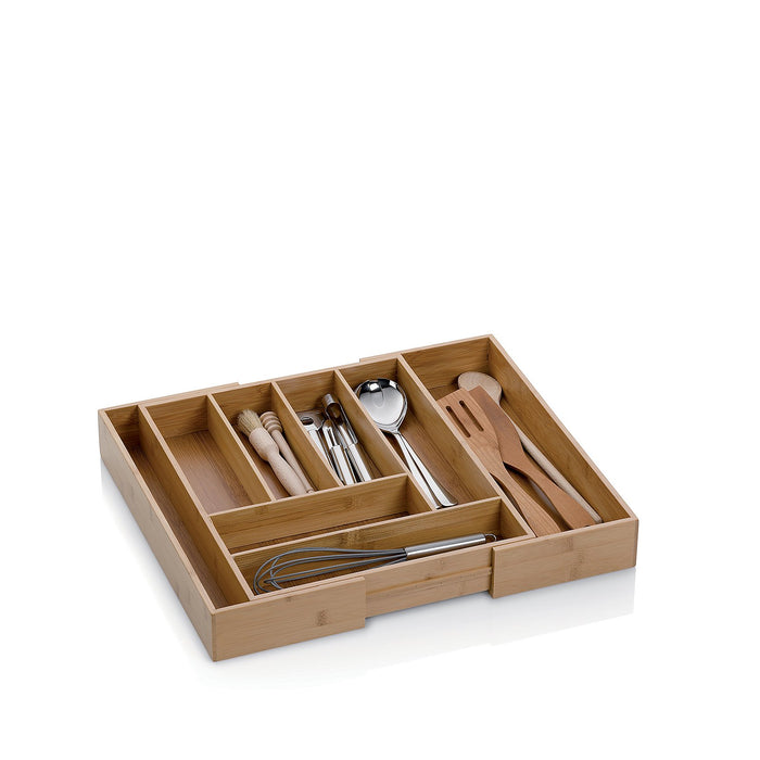 Kela - Bestekbak uitschuifbaar 35 cm x 43 cm, Bamboe - Kela | Kalma