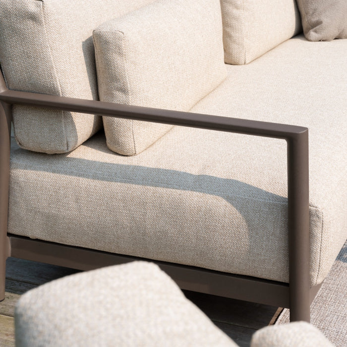 4-Seasons Capresi 3-zits loungebank - terre