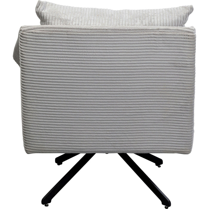 Kare Design Milo Draaifauteuil fluweel beige