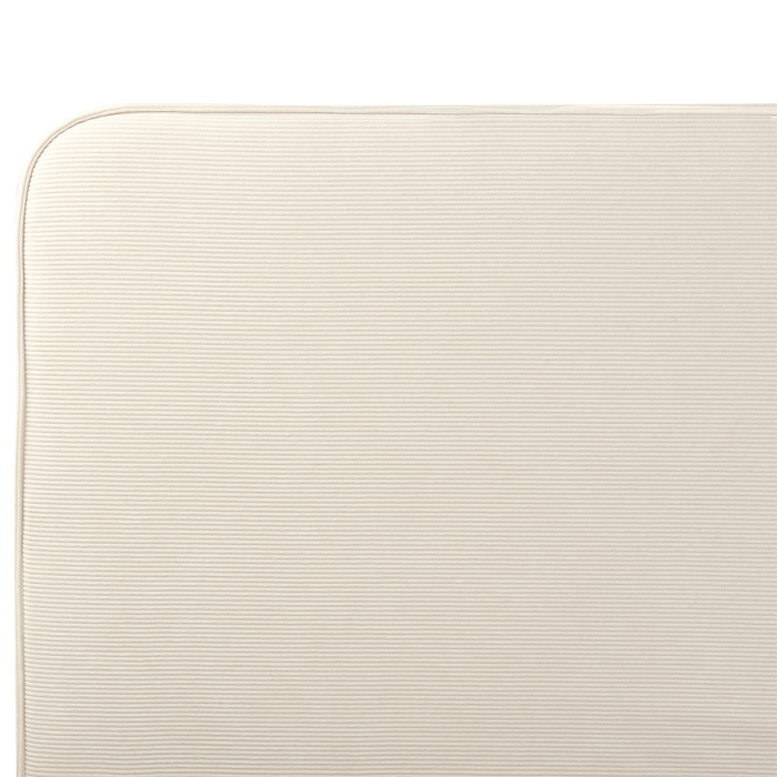 Beliani-VALOGNES-Tweepersoonsbed-Lichtbeige-180 x 200 cm-Corduroy
