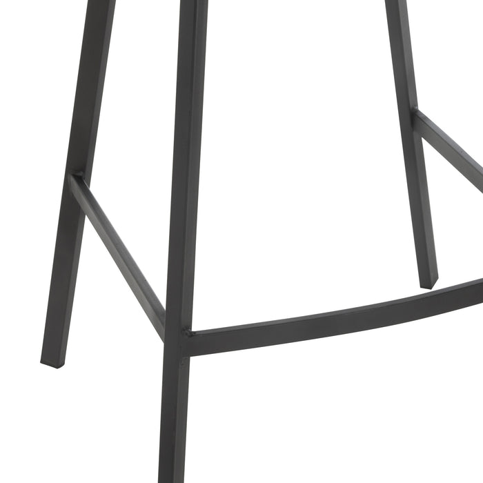 J-Line barstoel Kent - metaal|polyester - bruin