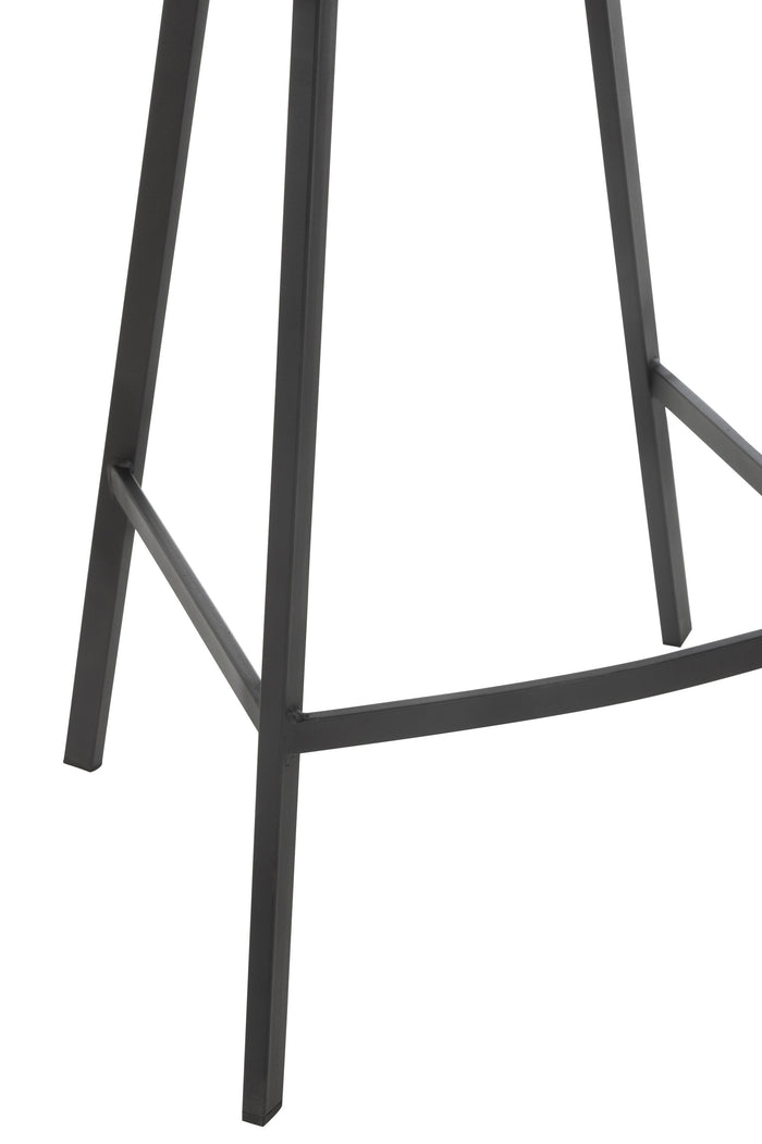 J-Line barstoel Kent - metaal|polyester - bruin