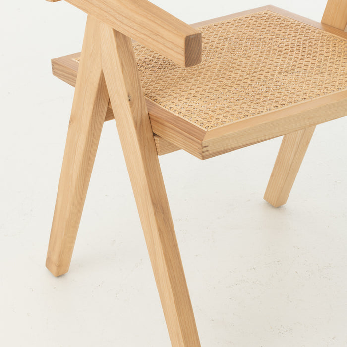 J-Line stoel Rooster - essenhout|rotan - naturel