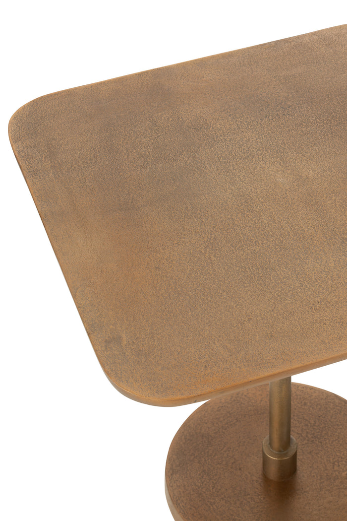 J-Line tafel - aluminium - goud - 2 stuks