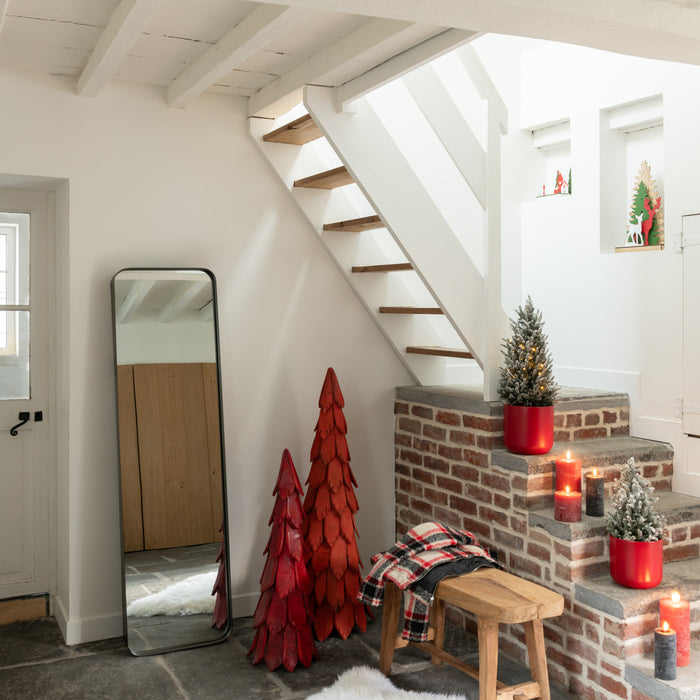 J-Line spiegel Markus - metaal|glas - zwart - small - 160 x 44 cm