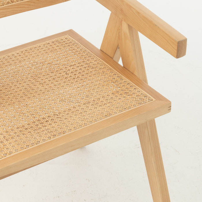 J-Line stoel Rooster - essenhout|rotan - naturel